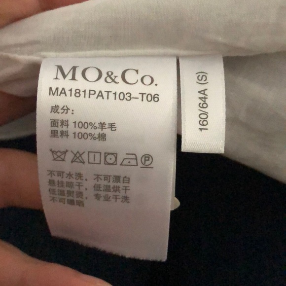 MO&Co. Wool High waist Paperbag Pinstripe minimal - Picture 9 of 13